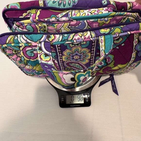 NWOT Vera Bradley Heather Quilted Paisley Floral Travel bag With Handles, hook - Picture 11 of 11